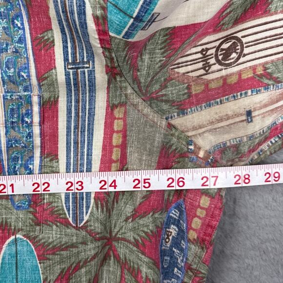 Reyn Spooner Pullover Camp Shirt Surfboards Commemorative Reverse Weave XXL - Picture 4 of 8